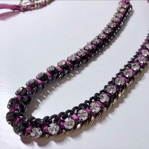 Juicy Couture grunge glam crystal necklace